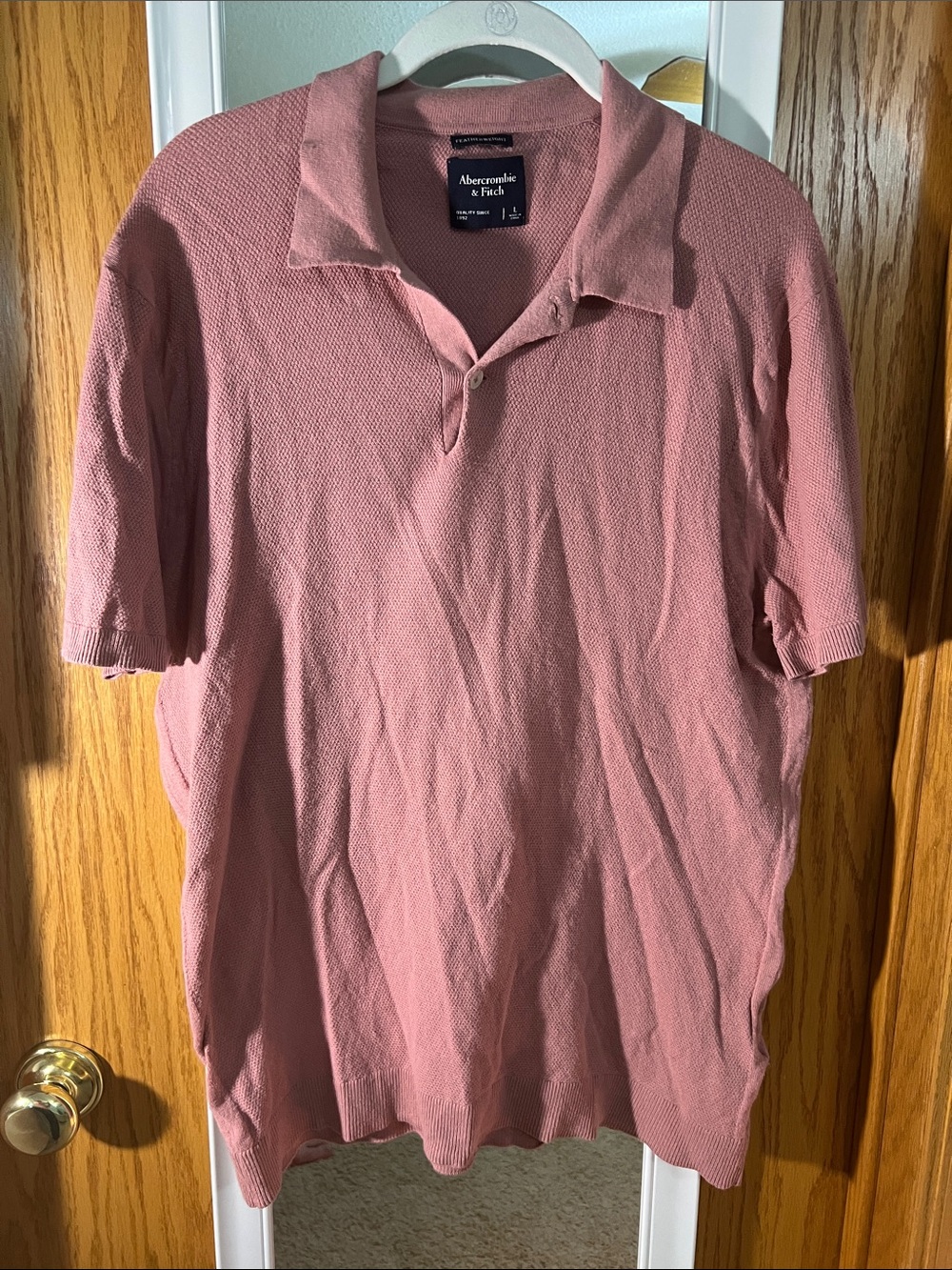 Abercrombie & Fitch Men’s Dusty Rose Polo